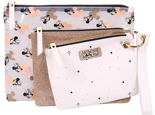 Minnie Maus Disney Kulturbeutel/Kosmetiktasche 3er Set Einheitsgröße