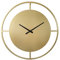 LW Collection Wanduhr Danial Gold 60cm - Große Industrielle Wanduhr Metall - Moderne Wanduhr - Leises Uhrwerk - Stille Uhr
