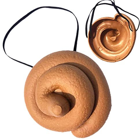 Blague Merde | Chapeaux de Tabouret réalistes avec Corde | Novel Prank Props Tricky Toy for Halloween April Fools' Day Prank Party Supplies
