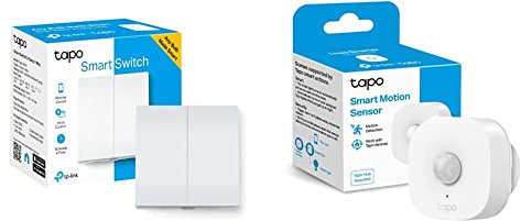 TP-Link Tapo Smart Light Switch 2 Gang 1 Way & Tapo Smart Motion Sensor