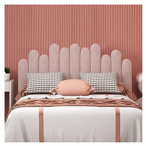 XILYZMO Bett Kopfteil Wandpolster, Schalldämpfend Spielzimmer Schutzplatte, Abziehen Und Kleben Kopfteil Gepolstert, 3D Selbstklebend Wand-Kissen, Einfacher (Farbe : Rosa, Größe : 180x80cm)
