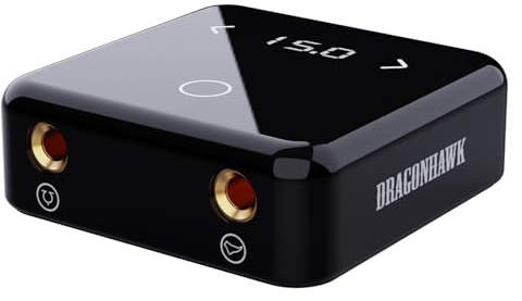 Dragonhawk Circle Tattoo Power Supply Box LCD Digital Display Dual Estable for Coil and Rotary Tattoo Machine Pen