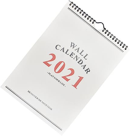 Ciieeo Handbemalter Wandkalender mit Großem Planzeitschema für Zuhause und Schule