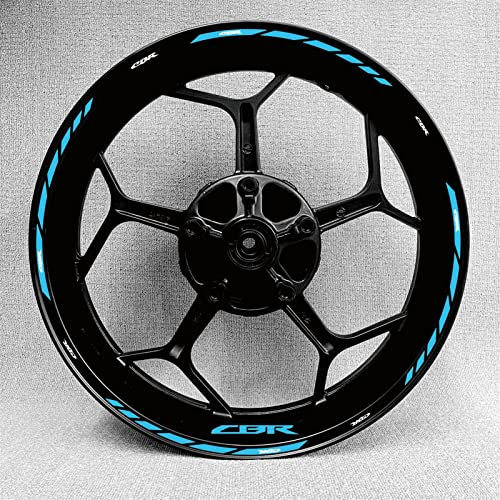 HIMNIL Motorrad Radnaben Aufkleber Felgenaufkleber Für HRC CBR1000RR CBR600RR CBR500R CBR300R CBR250R CBR 650R Felgenaufkleber (Color : 10)