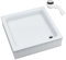 Sellon24® Acryl Sanitäracryl Duschwanne Duschtasse ohne Schürze Quadrat mit EPS Träger Komplett Set mit Siphon Weiß Stabil Styroporträger Befliesbar Bau-Höhe 26cm (80x80x26cm)