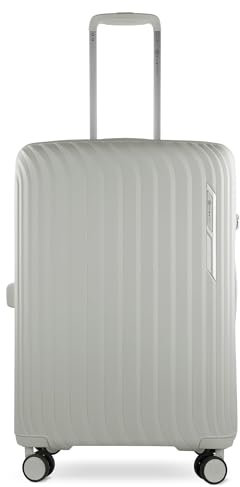 bugatti Hera Hartschalen-Koffer M mit 4-Rollen, Leichter Reise-Koffer aus PP Light in Creme