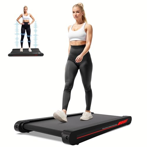 Sperax Tapis de Course, 400W Tapis de Marche Bureau, Walking Vibration Pad avec APP, 3 en 1 Tapis Roulant électrique