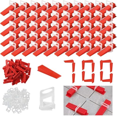 700 Stück Fliesen Nivelliersystem Fliesen Nivelliersystem 3mm Fliesenkeile Nivelliersystem Fliesen Keile Nivelliersystem Fliesen für Fliesen Wandfliesen Bodenfliesen