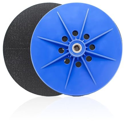 SenmaiTools Plateau de Ponçage Auto-Agrippant 8 Trous, Plaque Disque Abrasif Auto-Agrippant 215 mm pour TC-DW225, TE-DW225 et BT-SG 710 X (Ponceuse Murale)