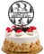 QXQXBA Mountain Biking Happy Birthday Cake Topper, Bicycle/Bike Birthday Cake Decor, BMX Party Decorations Black Glitter