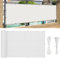Brise Vue Jardin, Brise Vue 150 x 95 cm Vent Protection UV Résistant, Brise Vue Jardin, Brise-Vue de Clôture, avec Attaches Câble et Cordons, pour Terrasse Jardin, Blanc