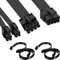 DAOKAI CPU Cable para EVGA,8 Pin a 8 & 4+4 Pin Macho a Macho EPS CPU Power Cable 60cm/23.62in para T2 T3 G+ G2 G3 G5 G6 GA GM GT P2 P3 P5 P6 P+ (60cm+20cm)