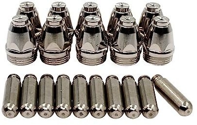 Baguettes de soudure Kit de soudage de baguettes de brasage * Chalumeau à souder, pointe de contact de soudage, consommables de torche de découpe plasma 1,0 mm / 1,2 mm 60 A PKG/20 Embouts de buse d'é