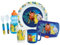 LE ROI LION LOT VAISSELLE POUR ENFANT AVEC 1 VERRE 220 ML, 1 ASSIETTE Ø 22 CM, 1 MUG 350 ML, 1 GOURDE 350 ML, 1 BOITE GOUTER ET 2 COUVERTS H.13.5 CM - VAISSELLE REUTILISABLE