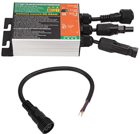 120W MPPT Solar Grid Tie Wechselrichter, Micro Power Wechselrichter 10-30V DC Eingang, AC-220V Ausgang Solarpanel Voltage Booster, Für 12V / 24V Home & Rv Photovoltaikanlage