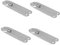 HOMSFOU 4 Pièces 9 charnière à ressort primer gommage main portillon soutien détachable charnières à ressort charnière de chaise charniere porte lourde charnière de support d'armoire Black