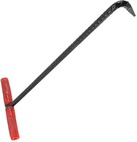 Gancio a T per Sollevare Tombini in Acciaio Inox, Manico Spesso | Resistente alla Corrosione, Presa Protetta, per Officine e Manutenzione Stradale, Accesso Sicuro
