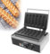 Gaufrier à hot-dogs de maïs commercial 1600 W Gaufrier à bâtonnets de sucettes Gaufrier à hot-dogs de maïs antiadhésif à 6 tranches Gaufrier à hot-dogs de maïs