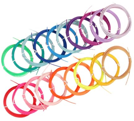 DIYEAH Lot De Filaments Flexibles Pour Imprimante 3d 20 Rouleaux De Matériau Pcl Pour Stylo Dimpression ; Polyvalent