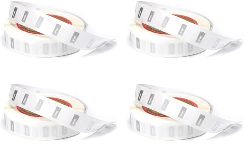 Feeuid 400 Stück NFC-Tags-Aufkleber mit NTAG213-Chip, Leere NFC-Aufkleber, Selbstklebende Etiketten, RFID-Tags, Wiederbeschreibbar, 144 Byte Speicher