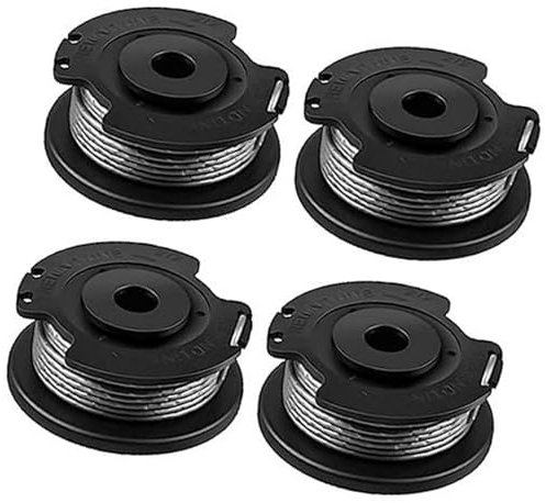 Vuzmode 4 Pack String Trimmer Spool Line Replacement, for Bosch, Easy Grass Cut 18V 18 23 26 18-230 18-260 Strimmer Lawnmower F016800569 lawn mower spool