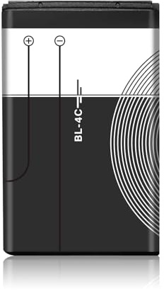 1000mAh BL-4C Battery, Replacement Battery for TTfone TT100, TT200, TT750, TT850, TT160, TT190, TT220, TT760 Mobile Phones