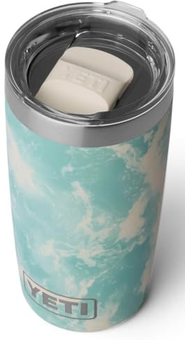 YETI Rambler 10 oz (295 ml) Tumbler mit abnehmbarem MagSlider‑Deckel, Edelstahl‑Thermobecher, Vakuumisoliert - Sea View
