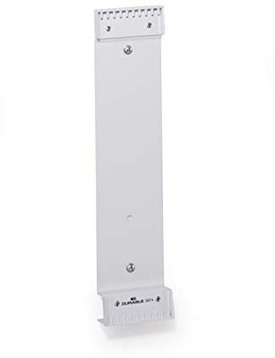 Durable Function Wall Wandhalterung für 10 Sichttafeln, grau, 567410 | Wandmodul aus Metall, Zapfenmechanik für leichten Tausch, 73 x 322 mm, für Info-Sichttafelsysteme