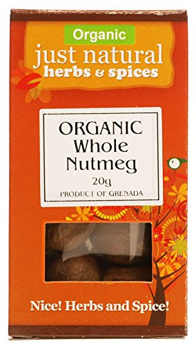 Just Natural Herbs Org Nutmeg Whole 20g x 1