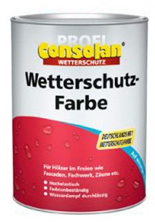 Consolan Wetterschutzfarbe 2,5 Liter Weiß