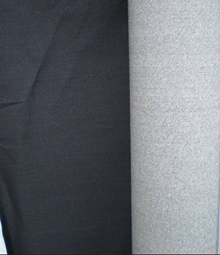 Black Denim Stretch-Jeans Stoff - Meterware