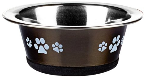 Classic Pet Products Classic Posh Paws Cat Dish, 240 ml, Graphite