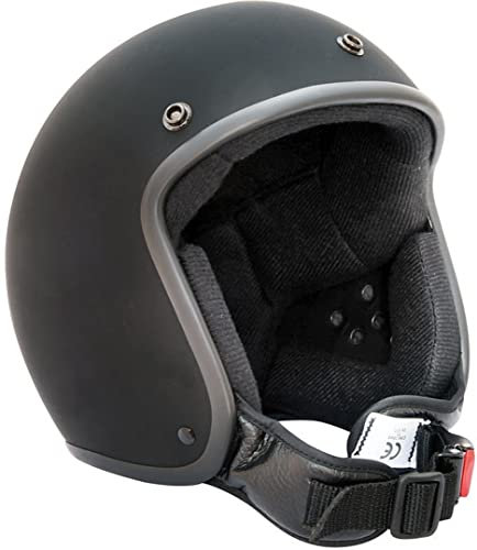 Bores Bogo 3 Jethelm Designed by Gensler, CE-EN1077 Sportprüfung Ohne ECE, Schwarz-Matt, Größe 3XL 62-63 cm
