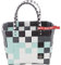 Witzgall 5008-48 Mini Tote Bag, Weiß, Grün, Silbergrau, 29 x 22 x 22 cm, Unisex-Erwachsene