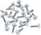 Sealey Ptnp5 Number Plate Screw Plastic Enclosed Head 4.8 X 24Mm White 50Pc