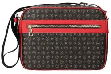 Pollini Borsa Tapiro Donna Nero-Rosso - TE8402PP02Q1100B