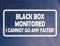 Car Sticker Black Box Monitored Window Bumper Door Young Driver Decal Present