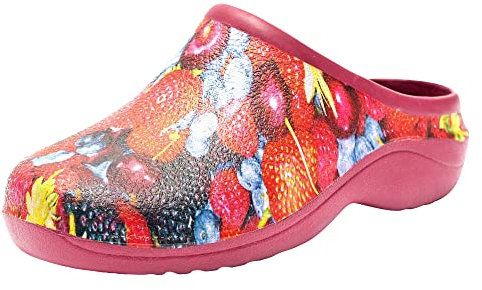 Womens, Comfortable, Easy Slip-On Garden Clogs/Mules| Waterproof, Durable & Lightweight | Easy to Clean, Machine Washable, Versatile, Non Slip Shoes with Removable Insoles UK 8 / EU 41