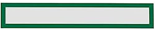 magnetoplan magnetofix-Überschriftenrahmen Topsign magnetisch Grün, 5 Stk. | Magnetrahmen für Whiteboards, magnetischer Inforahmen | Größe: A4 quer/A3 hoch | BxH 319x52mm
