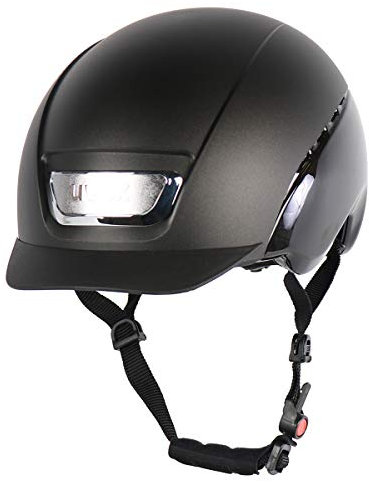 uvex elexxion pro - robuster Reithelm für Damen und Herren - individuelle Größenanpassung - optimale Belüftung - Black matt-Black Shiny - 54-55 cm