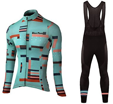 UGLY FROG Winter Langarm Radtrikot Set Winter Fleece Thermische Fahrradbekleidung 20D Gepolsterte Hosen