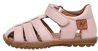 Naturino SEE-Sandalias de piel semicerradas, Rosa claro 26