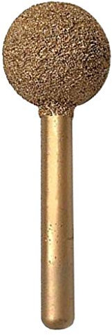 Fenteer Pointe à diamant Fraise à boule ronde Meulage Diamant Boule Ronde - 25mm 100 grains