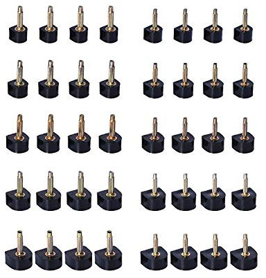 Reccisokz Ersatz Absätze Fersenspitzen Schuhe Stiftabsatz Dübel Stöckelschuh Ersatz,Absatzschoner Für High Heels,8, 9, 10, 11 und 12 mm, U-Form,Schwarz (20 Paare)