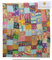 Yuvancrafts Traditionelle Steppdecke für Doppelbett, indische Handarbeit, Patchwork-Design, Kantha-Überwurf, Baumwolle, Kantha-Überwurf, Gudari-Decke, Tagesdecke