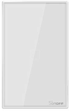 SONOFF T0US1C Interruttore Intelligente Luce Wireless WiFi da Muro, Interruttore a 1 Canale per Soluzioni di Automazione della Casa Intelligente, è Compatibile con Alexa, Google Home(1-way)