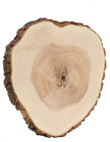 14-18 Inch Wide Natural Round Poplar Wooden Slices Discs for Rustic Wedding Centerpieces, Party Table Décor, DIY Crafts, Cake Stands, Wood Burning, and Home Decorations