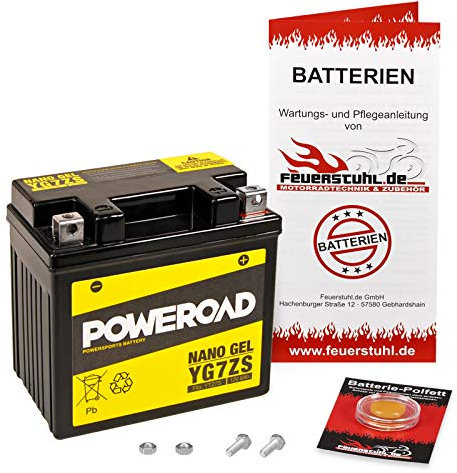 Gel-Batterie SH Mode 125, 2014-2016 (JF51) wartungsfrei, einbaufertig, startklar, inkl. 7,50€ Pfand