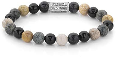 Rebel and Rose Mixed Balls armband RR-80051-S-S (Größe: 16.50-18.00 cm)