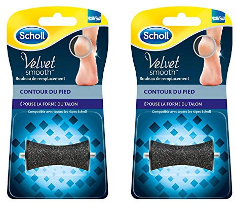 SCHOLL 2 Stück Velvets Smooth – Ersatzrolle für Ferse – Fußkontur